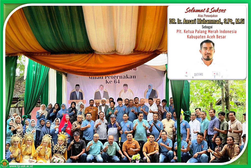 Ansari Muhammad, Alumni Peternakan, Fakultas Pertanian USK  Ditunjuk sebagai Plt Ketua PMI Aceh Besar