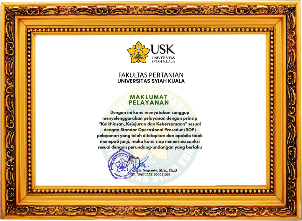 Fakultas Pertanian USK Terapkan Unit Layanan Terpadu untuk Tingkatkan Kualitas Pelayanan