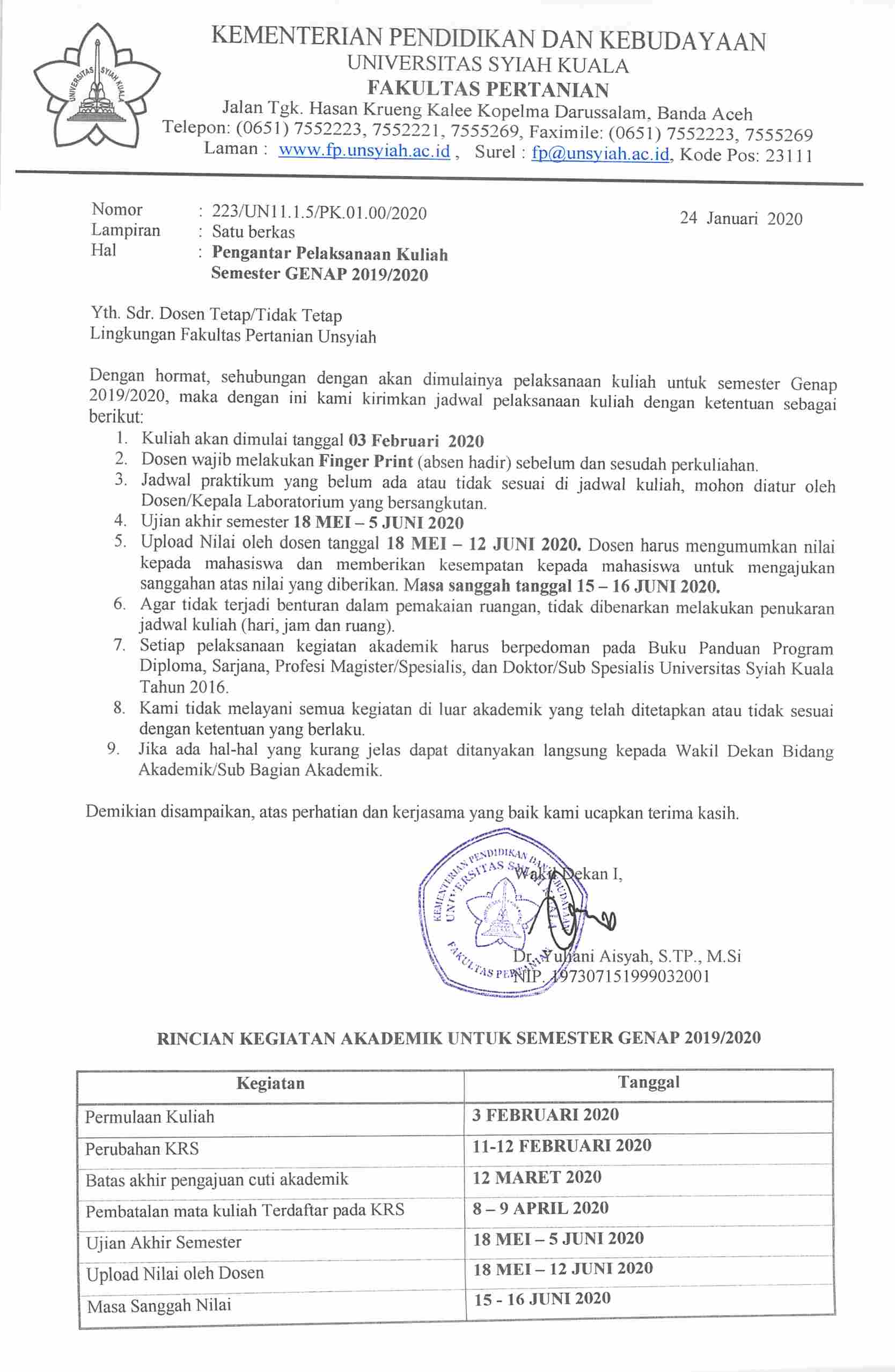 2019 2020 Genap Pengantar FP Jadwal Kuliah