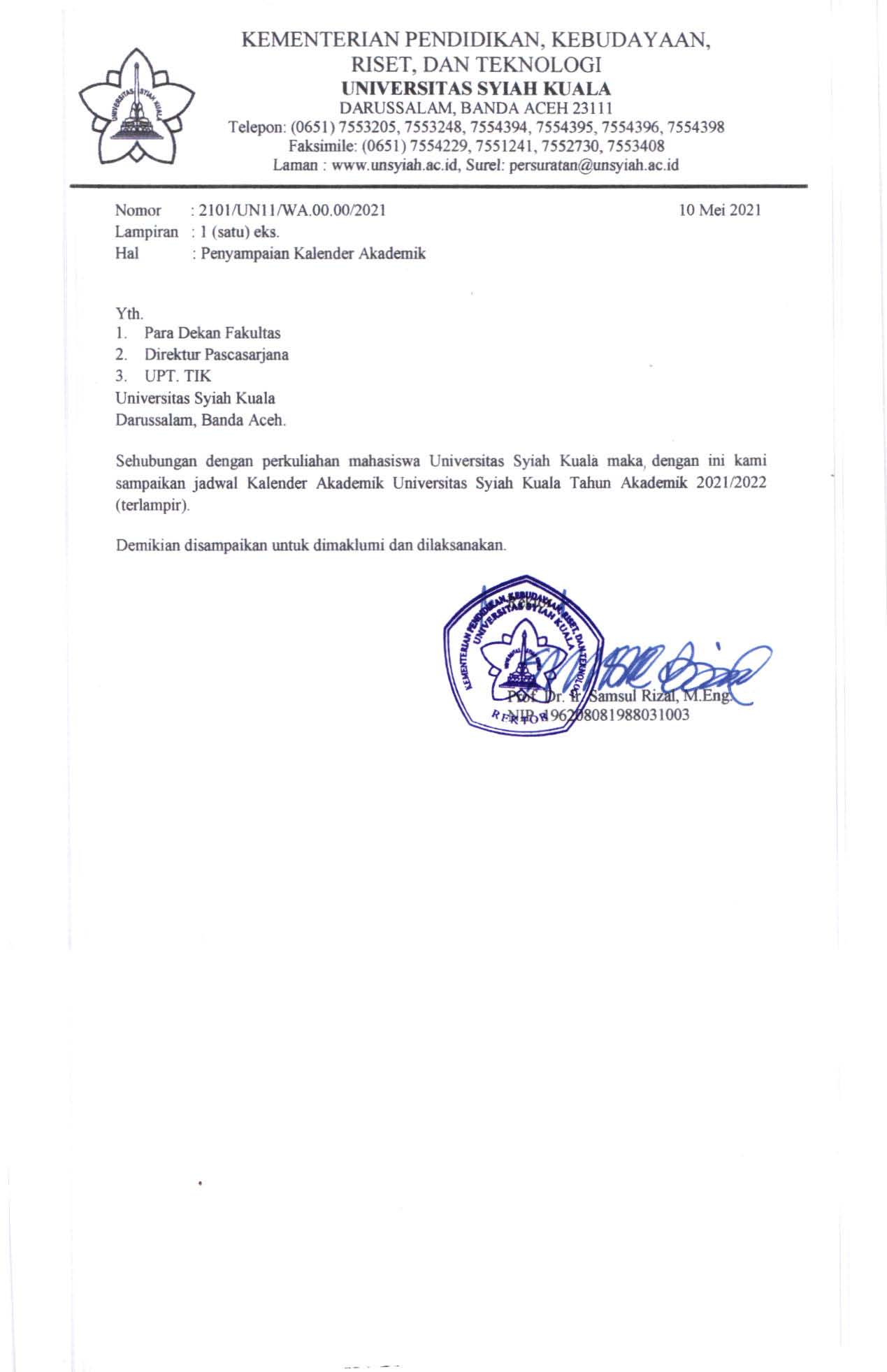 Kalender Akademik 2021 2022 1