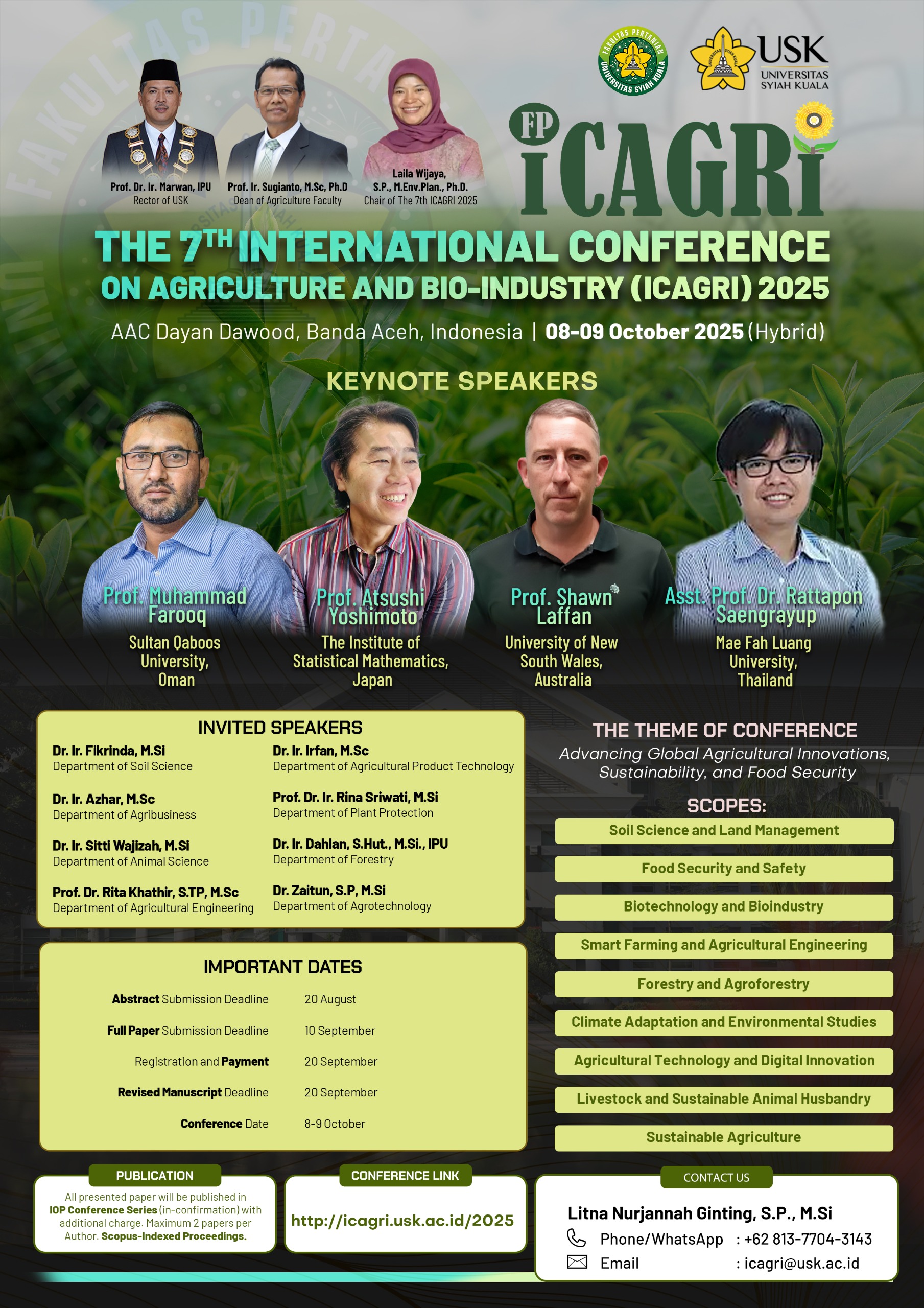 ICAGRI7 2025 Flyer