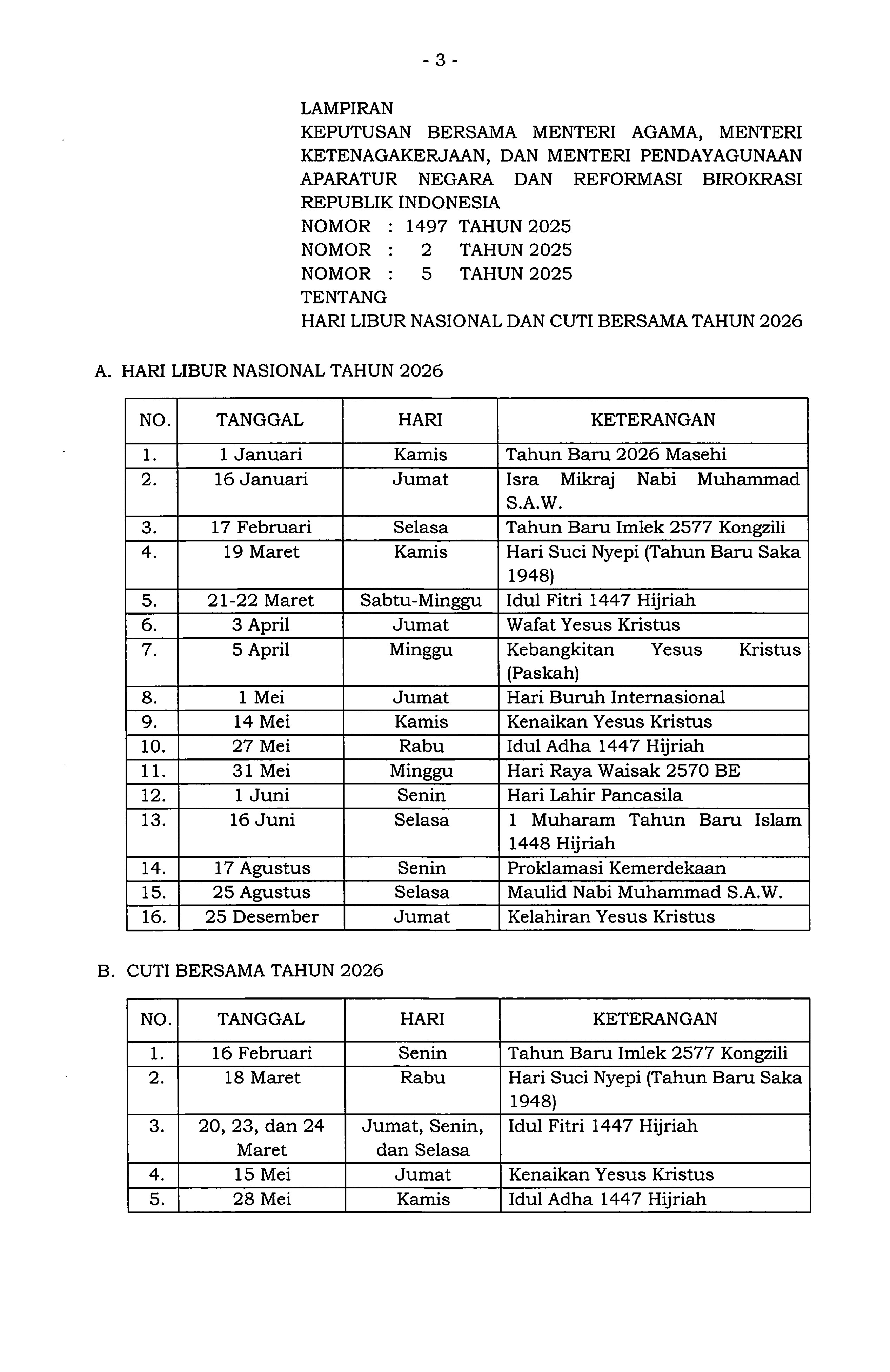 SKB LiburNasional CutiBersama 2026 01